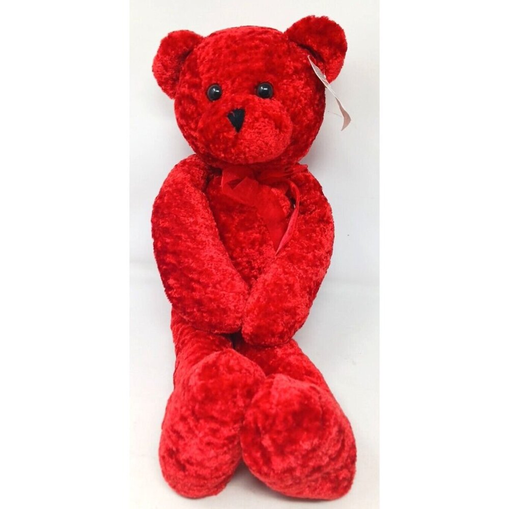 PBC 22" Red Chenille Bear GHIRARDELLI  Plush Soft Sweet Treats #S-1